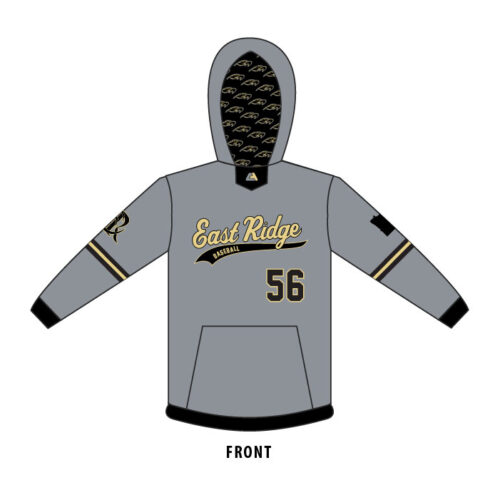 East Ridge Baseball - Full-Dye Hoodie (Style 2)(New for Spring 2022)