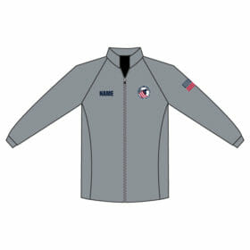 US Ice Cross Association - Full-Dye Full Zip Jacket (Grey)