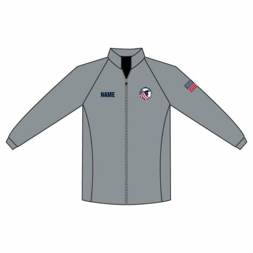 US Ice Cross Association - Full-Dye Full Zip Jacket (Grey)