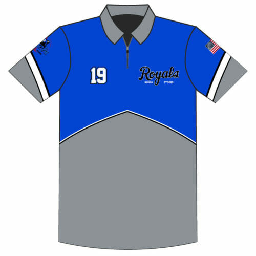 Rogers Baseball - Full-Dye 1/4 Zip Polo