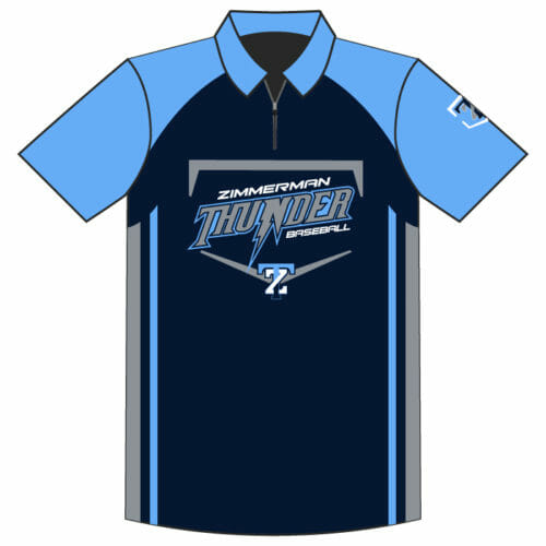 Zimmerman Baseball - Full-Dye 1/4 Zip Polo