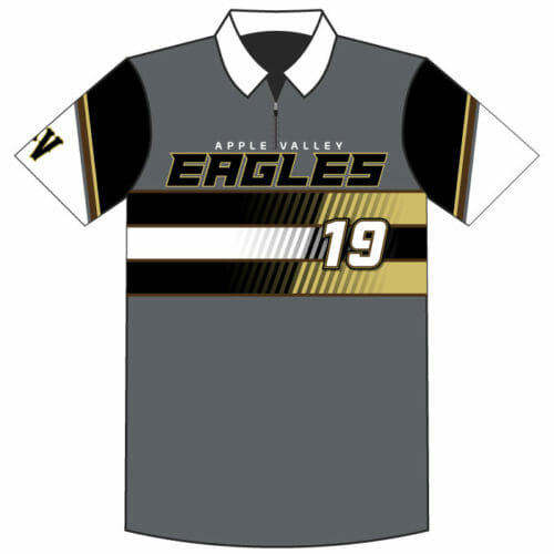 Apple Valley Baseball - Full-Dye 1/4 Zip Polo