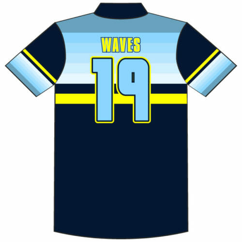 Waves Fastpitch - Full-Dye 1/4 Zip Polo - Image 2