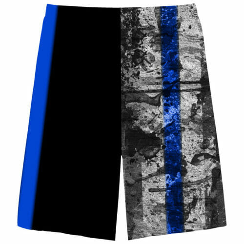 Agent 23  Thin Blue Line - Full-Dye Shorts - Image 2