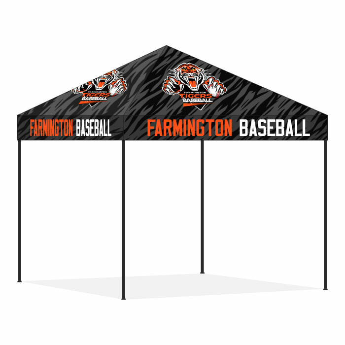 Farmington Baseball FullDye 10x10 Tent Canopy Custom Apparel Inc.