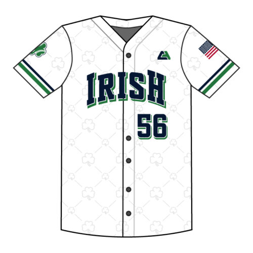 Rosemount Baseball - Full-Dye White Full-Button Player Jersey