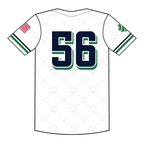 Rosemount Baseball - Full-Dye White Full-Button Player Jersey - Image 2
