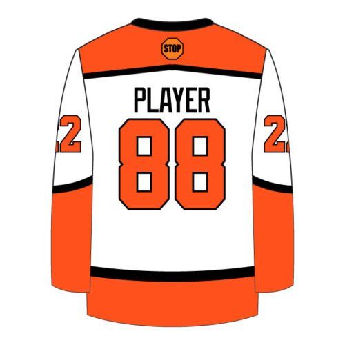 Farmington Hockey - White Full-Dye Game Jersey - Image 2