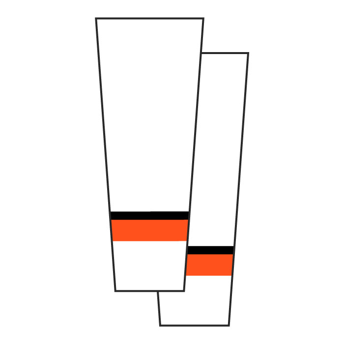 Farmington Hockey - One Pair White Sublimated Uniform Socks | Custom ...