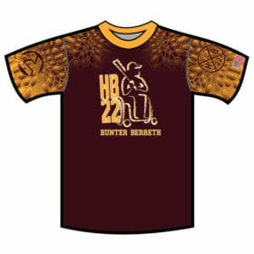 HB22 - Full-Dye Tile Pattern Jersey (Maroon & Gold)