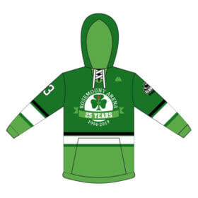 Rosemount Ice Arena's 25th Anniversary Celebration - Full-Dye Hockey Lace Hoodie