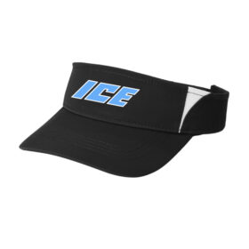 MN ICE - Black/White Embroidered Visor (STC13)
