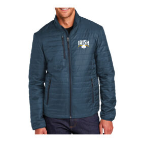 RAHA Boosters - Regatta Blue Embroidered Packable Puffy Jacket (J850)