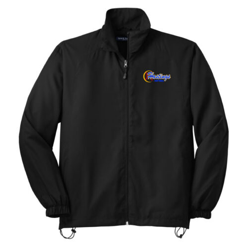 Hastings Raiders Softball - Black Embroidered Full-Zip Wind Jacket (JST70)