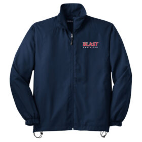 Bloomington Blast Fastpitch - Navy Embroidered Full-Zip Wind Jacket (JST70)