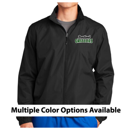 Portland Grizzlies - Embroidered Full-Zip Wind Jacket (JST70)