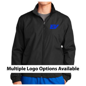 Eastview Lacrosse - Black Embroidered Full-Zip Wind Jacket (JST70)