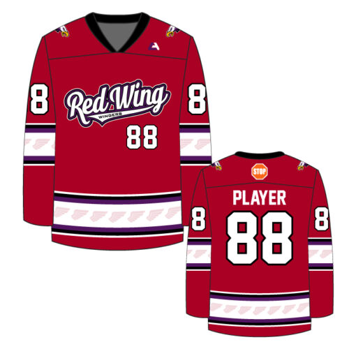 Red Wing Hockey - Red Full-Dye Game Jersey