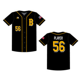 Burnsville Baseball - Full-Dye Black Full-Button Player Jersey