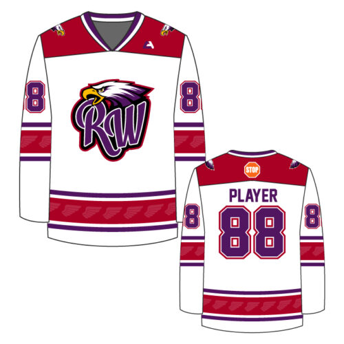 Red Wing Hockey - White Full-Dye Game Jersey