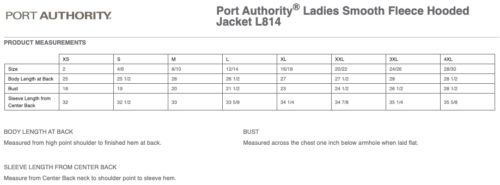 New Prague Softball - Embroidered Port Authority® Ladies Smooth Fleece Hooded Jacket (L814) - Image 3