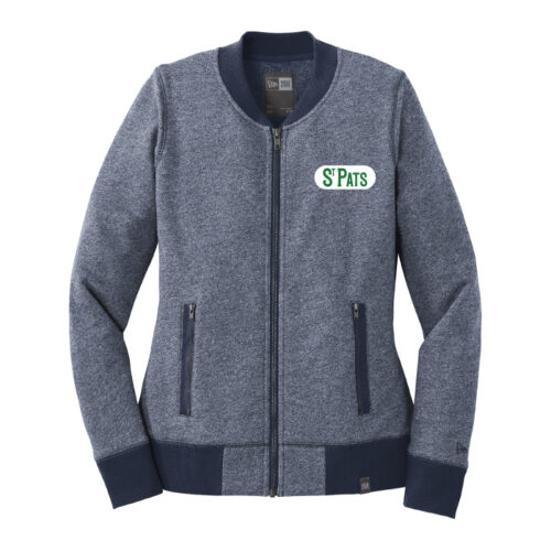 St. Pats Hockey - Navy New Era Ladies French Terry Embroidered Full-Zip (LNEA503)