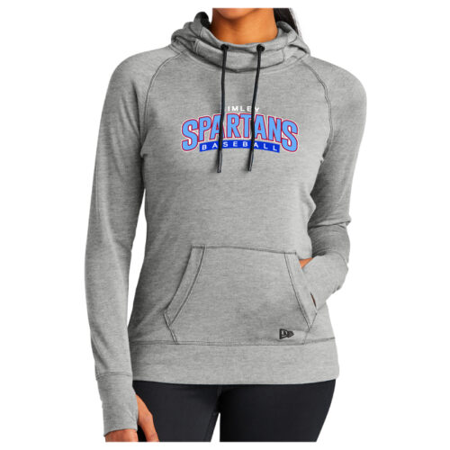 Simley Baseball  - Shadow Grey Ladies Printed Tri-Blend Fleece Pullover (LNEA510)