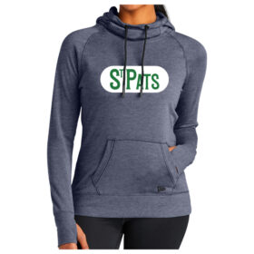 St. Pats Hockey - Navy Heather Ladies Printed Tri-Blend Fleece Pullover (LNEA510)