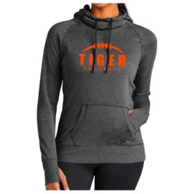 Farmington Football - Black Heather Women's Hoodie (LNEA510)