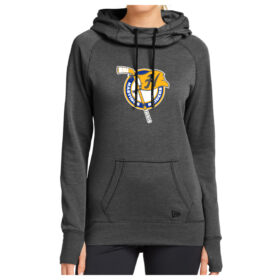 Hastings Hockey - Black Heather Ladies Printed Tri-Blend Fleece Pullover (LNEA510)