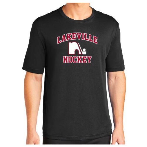 Lakeville North Hockey - Black Printed Performance Tee (ST350)