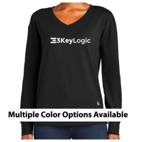 3KeyLogic - Printed OGIO® Ladies Luuma Flex Long Sleeve V-Neck (LOG825)