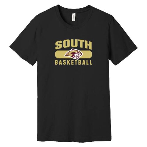 Lakeville South High School Basketball - Black Short Sleeve Printed Tee (BC3001)