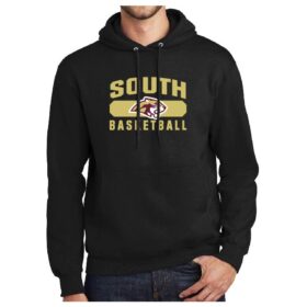 Lakeville South High School Basketball - Black Printed Pullover Hoodie (PC90H)
