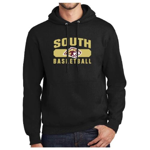 Lakeville South High School Basketball - Black Printed Pullover Hoodie (PC90H)