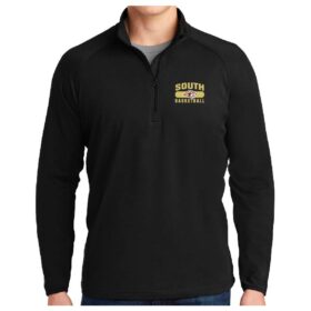 Lakeville South High School Basketball - Black Embroidered 1/4 Zip Pullover (ST850)
