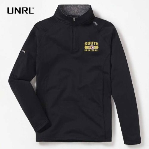Lakeville South High School Basketball - Embroidered Black UNRL Elite 1/4-Zip