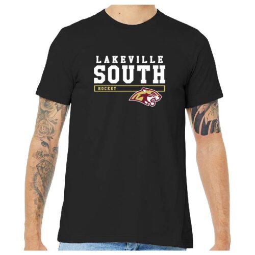 Lakeville South Hockey - Black Short Sleeve Printed Tee (BC3001)