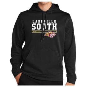 Lakeville South Hockey - Black Printed Performance Hoodie (F244)