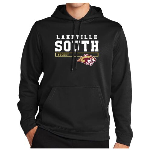 Lakeville South Hockey - Black Printed Performance Hoodie (F244)