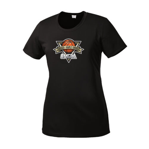 Osseo Maple Grove Basketball - Ladies Printed Performance Tee (LST350) - Image 2