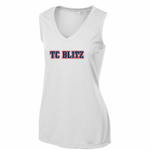 TC Blitz - Ladies Sleeveless V-Neck Tee (LST352) - Image 2