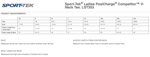 Highland Softball - Navy Printed Sport-Tek® Ladies PosiCharge® Competitor™ V-Neck Tee (LST353) - Image 2