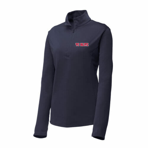 TC Blitz - Embroidered Ladies 1/4-Zip Pullover (LST357)