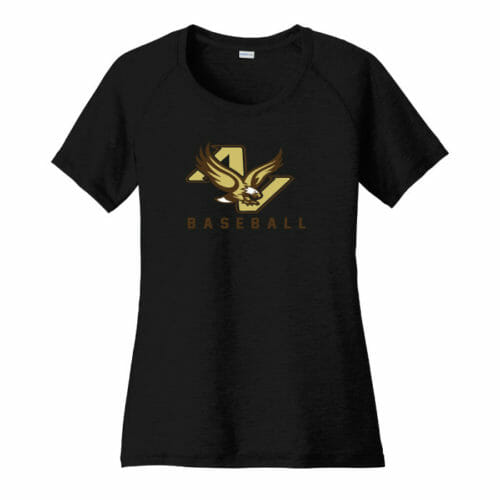 Apple Valley Baseball - Ladies Vinyl Tee (LST400) - Image 2