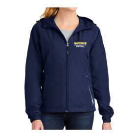 Rosemount Football - Embroidered Ladies Colorblock Raglan Jacket (LST76)