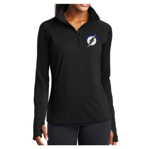 Eastview Volleyball - Ladies Embroidered Stretch 1/4 Zip Pullover (LST850)