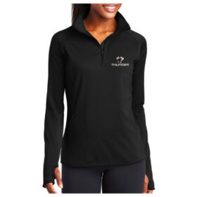 South Metro Thunder - Black Ladies Embroidered Stretch 1/4 Zip Pullover (LST850)
