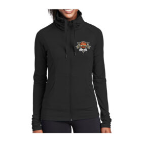 Osseo Maple Grove Basketball - Black Embroidered Sport-Tek® Women's Sport-Wick® Stretch Full-Zip Jacket (LST852)