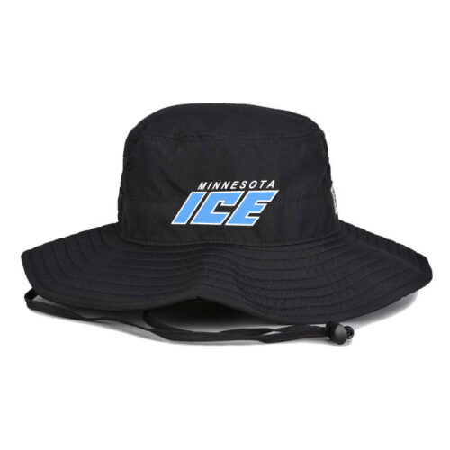 MN ICE – Black Embroidered Booney Hat (GB400)